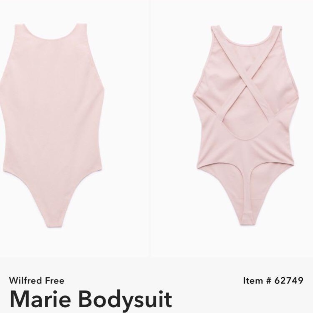Aritzia Wilfred Marie cross back bodysuit